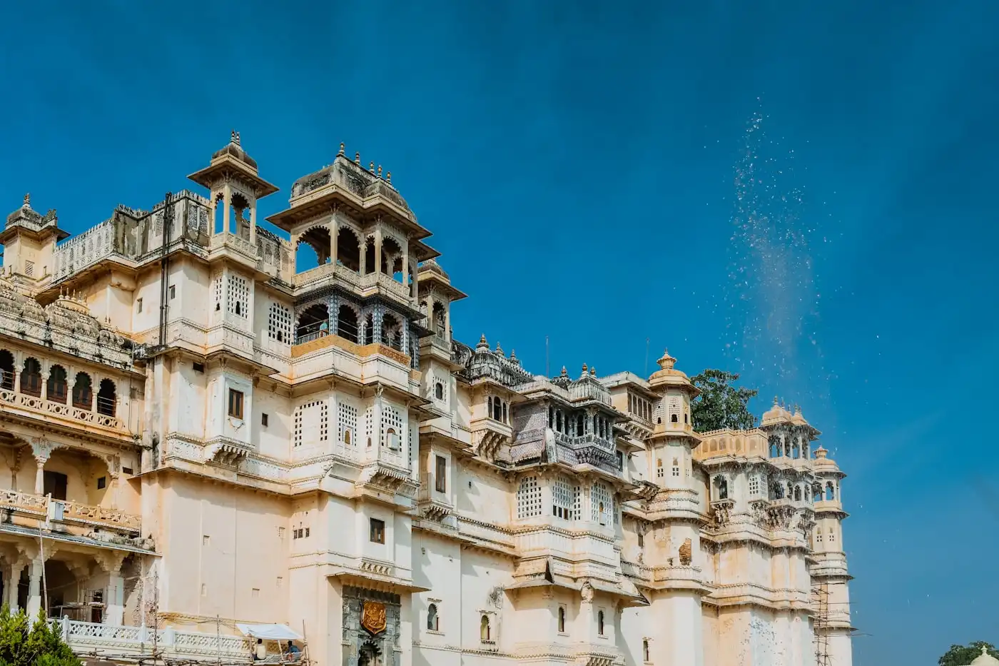 City Palace facade in Udaipur