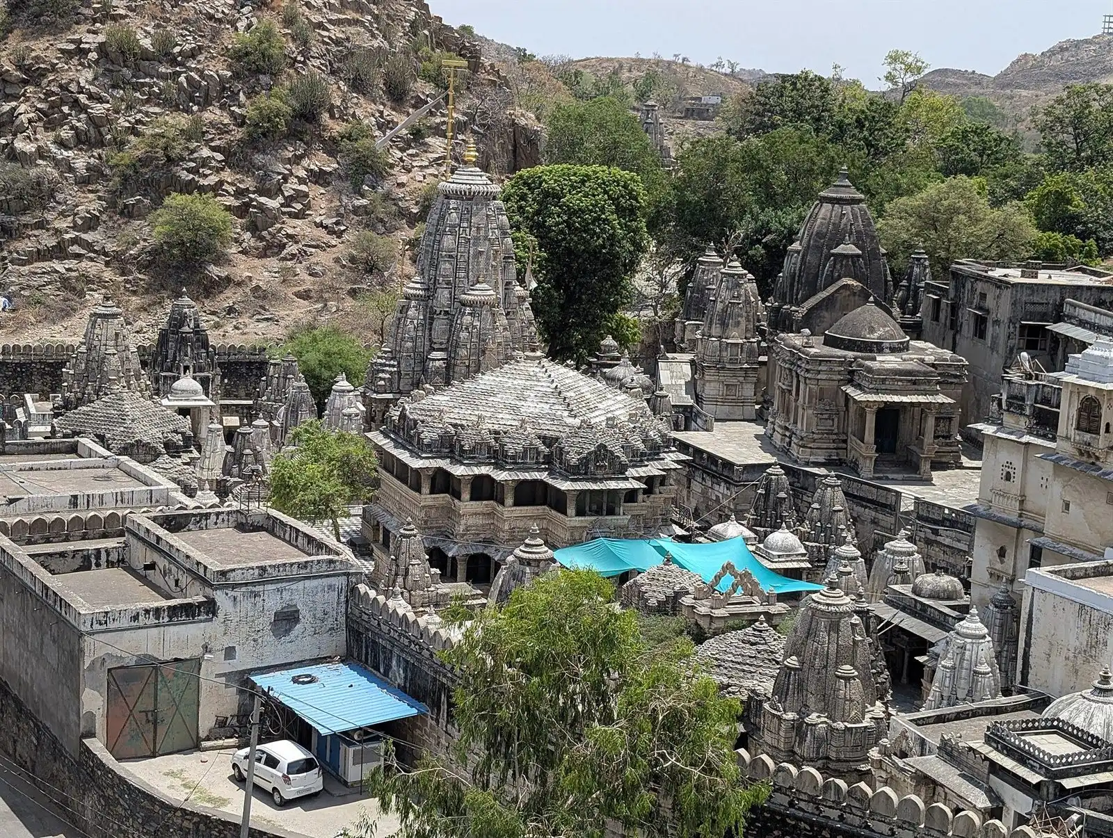 Temple spires of the Eklingji complex