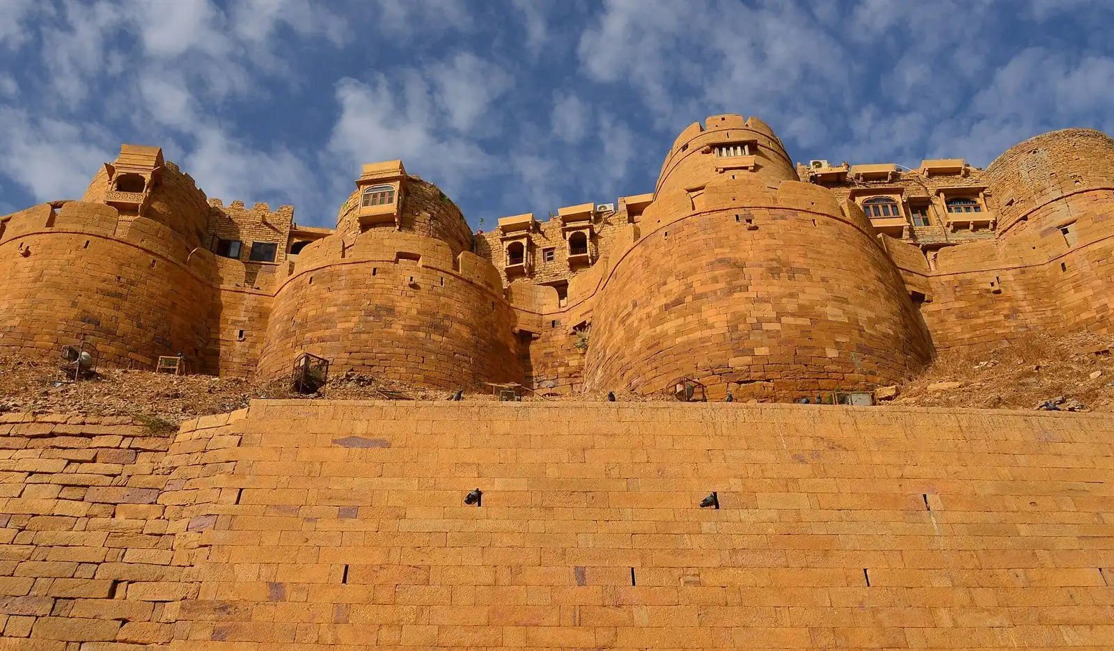 Golden sandstone bastions of Jaisalmer Fort